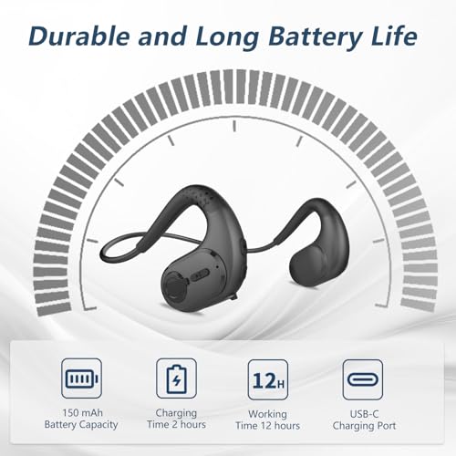 BANIGIPA Bluetooth Headphones with Removable Microphone, Noise Cancelling Wireless Headset for Phones Laptop Computer PC, Open Ear Headphones for... - Image 6