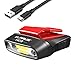 Klarus HC3 Rechargeable Motion Sensor Cap Visor Light - 100 Lumens COB LED Clip on Hat Light - Headlamp Flashlight with Red Light for Fishing Running Camping Reading