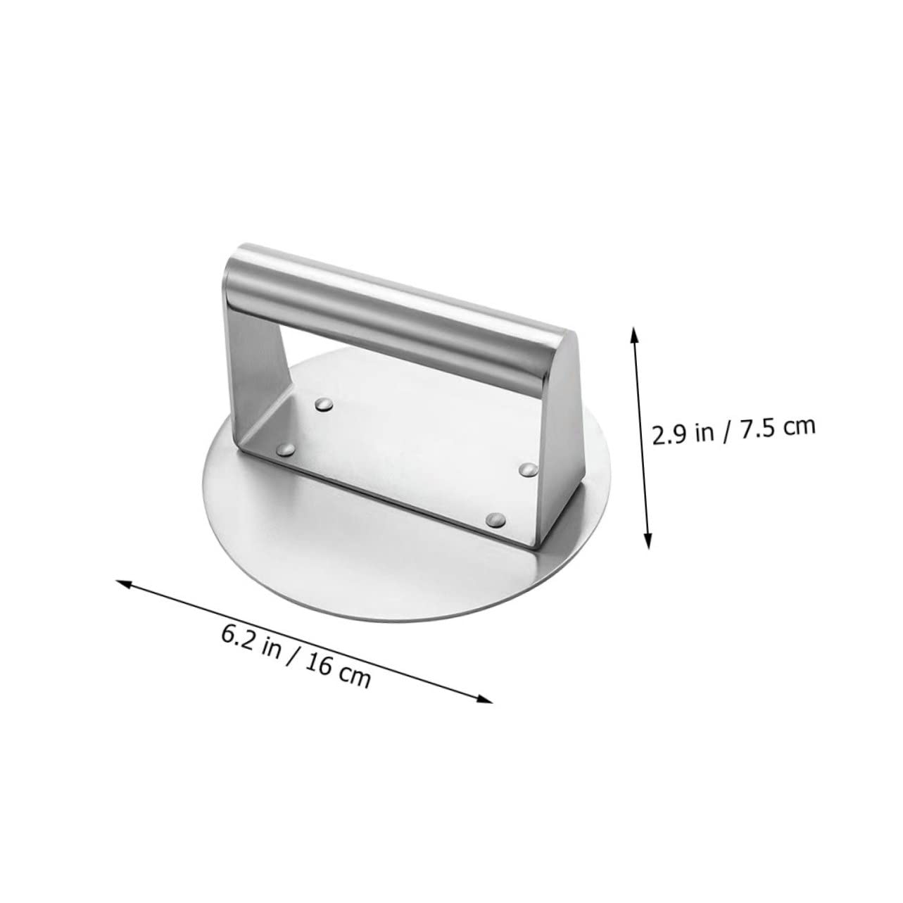 Amazon.co.jp: Toddmomy 2個形ステンレス製ハンバーガーパティプレス