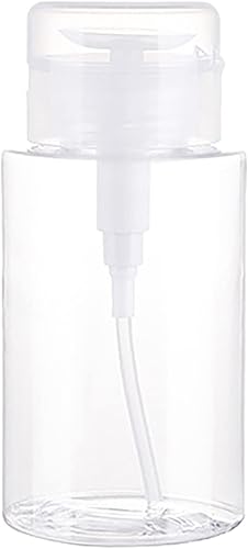 Dispensador de bombeo con empuje hacia abajo botella de bomba recargable para removedor de maquillaje removedor de esmalte de uñas agua y tóner