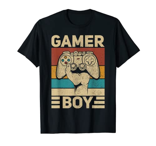 Gamer Boy Gaming Apparel Retro Video Game Outfit Adolescentes Gamer Camiseta