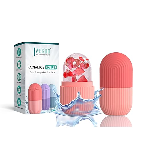 Aegon Ice Roller for Face | Ice Roller for Face Massager | Face Ice Roller for Men & Women | Ice Cube Roller for Glowing Skin & Puffy Eyes | Reusable 