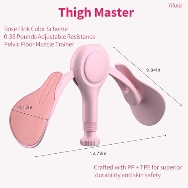 Thigh Exerciser Suitable for Women's Thigh Exercise and Inner Thigh Exercise.Suitable at Home /at Work/Gym to do Inner Thigh Muscle,Pelvic Floor Muscle Training,Thigh Toner Workout Equipment