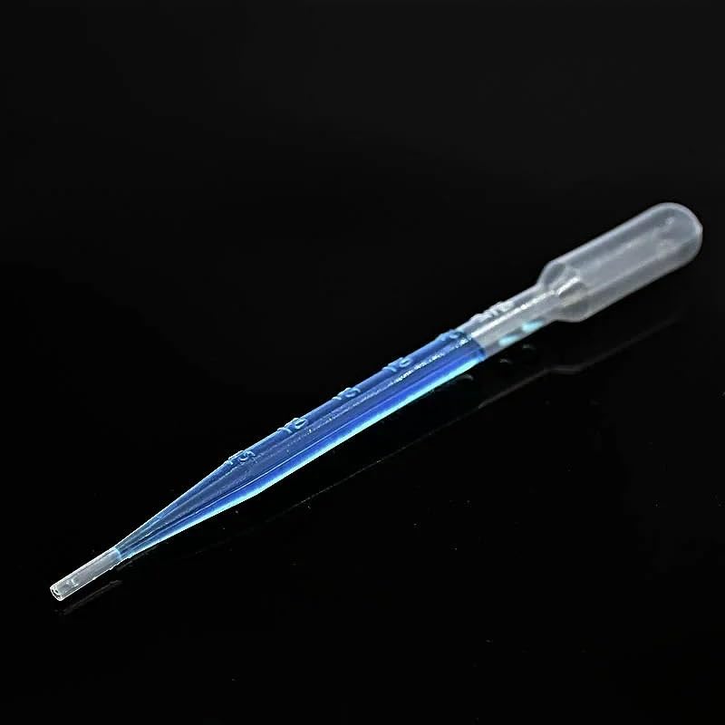 Sterile Pasteur Pipette Plastic Straw Sterile LDPE Dropper Easy Tearing Individually Wrapped 1ml/2ml/3ml/5ml/10ml 100 / PK(10ml 50pcs)