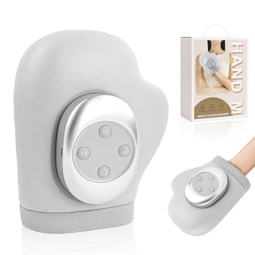 Miniatura 7 de Masajeador de Manos Eléctricos Inalámbrico con Calor y Compresión, 3 Modos 5 Niveles, Masajeador Eléctrico de Mano para el Alivio de la Artritis y el Túnel Carpiano, Regalo para Hombres y Mujeres