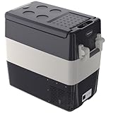 12V Car Refrigerator, 53QT Dual Zone Portable Refrigerator, Electric Cooler & Car Fridge, Plug In Cooler, Car Cooler for SUV, RV, Camping, Road Trips, Freezer 0°F-50°F, 12V/24V DC, 110-240V AC