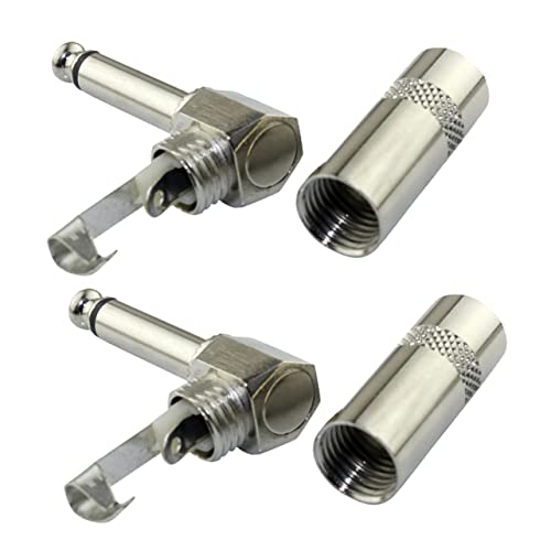 UPKOCH �G���L�M�^�[�ڑ��v���O 6.35���m�x���h�v���O �j�b�P�����b�L���^�� �y�A 2���� �}�C�N �p���[�A���v�Ή� �P�[�u���n�ڗp���ړI�R�l�N�^