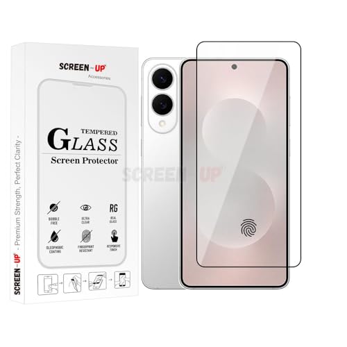 Image of ScreenUp Samsung Galaxy S25 Edge Tempered Glass Screen Protector - Ultra Clear, 9H Scratch Resistant, Full Coverage, Easy Install