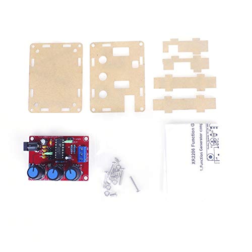 ANGEEK XR2206 Funktionsgenerator Signalgenerator DIY Kit Hohe Präzision Funktion/Sinus Dreieck Quadrat Ausgabe 1Hz-1MHz einstellbar Frequenz Amplitude(Schweißen abgeschlossen)