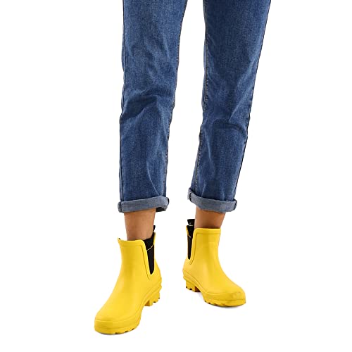 K Komforme Womens Short Rain Boots Waterproof Ankle Garden Boots, Anti-Slip Outdoor Work Shoes #TOP5
