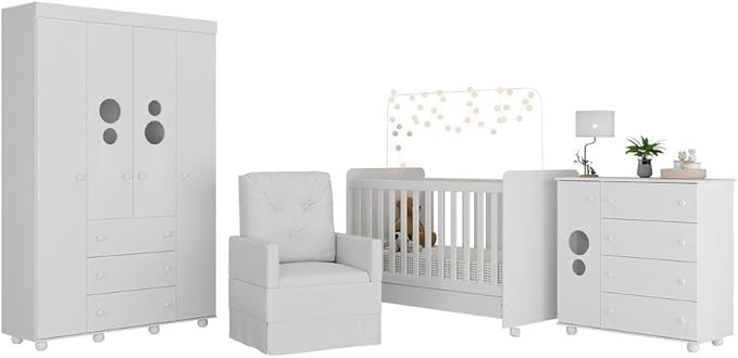 Quarto Completo com Poltrona de Amamentação Pimpolho