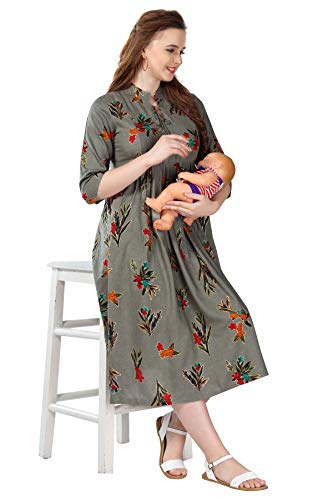 Image of AV2 Women's Rayon Relaxed Fit A Line Maternity Wear