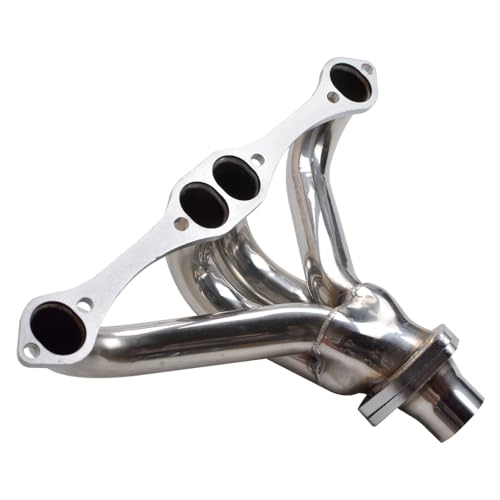 image for SDonestep Stainless Steel Exhaust Manifold Header Silver Hugger For Ch