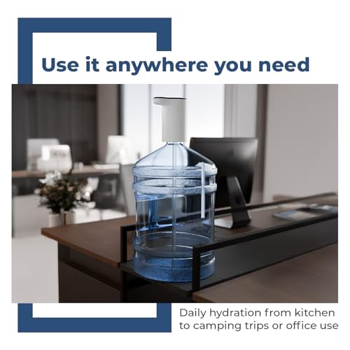 Image of Lifelong Automatic Water Dispenser Pump for 20 Litre Bottle | USB Rechargeable Electric Water Pump with 1200mAh Battery | One Touch Operation | Portable Water Dispenser for Home, Office & Travel