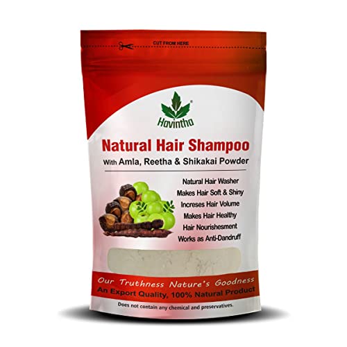 Image of Havintha Amla Reetha Shikakai And Amla Reetha Shikakai Methidana Shampoo Powder (227g+227g)