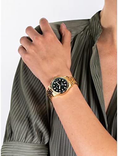 Green Dial Stainless Steel Analog Watch 