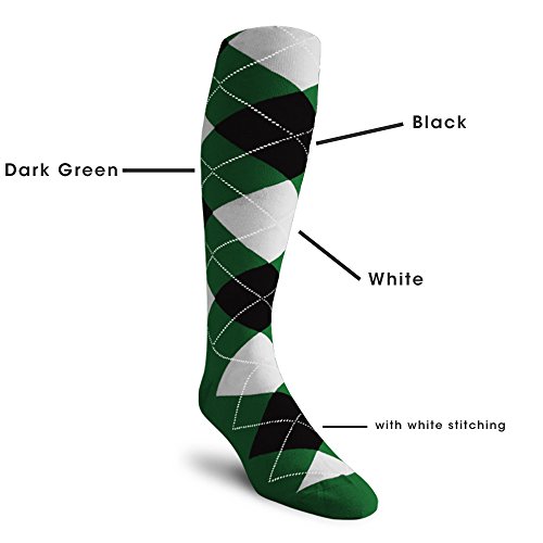 Colorful Knee High Argyle Cotton Socks For Men Women and Youth (5A-5Z)2