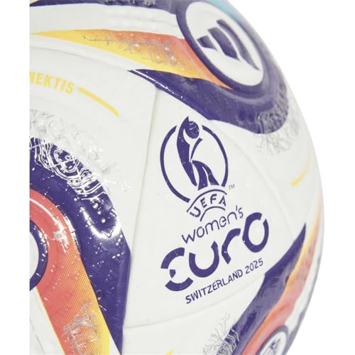 Ballon de football Adidas W Euro 2025 JH1261 taille 5 blanc pour terrain herbe - 3