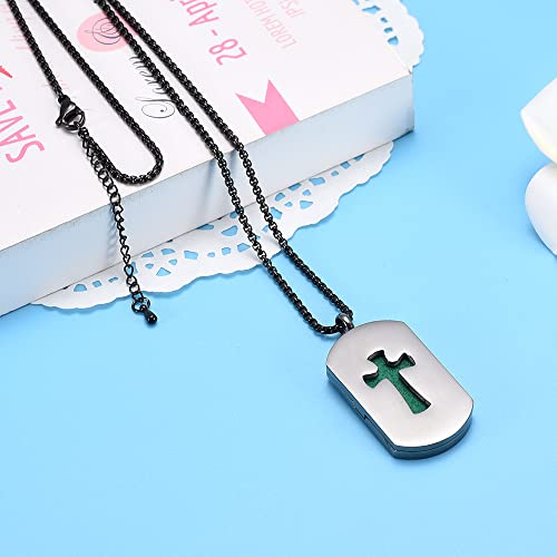 Collar difusor aromático eléctrico aroma cruz acero inox miniatura 5