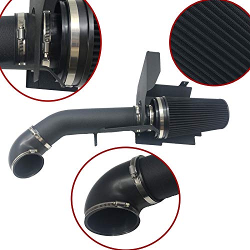 image for OBUYTO 4 Inch Performance Cold Air Intake Filter Kit with Heat Shield 