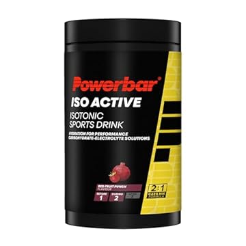 Powerbar Isoactive Red Fruit 600g - Bevanda Sportiva Isotonica - 5 Elettroliti + C2MAX