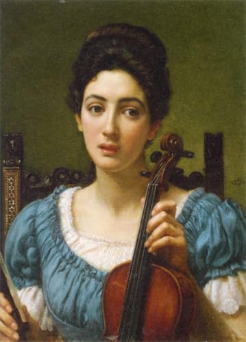 Pinturas al óleo el violinista impresiones de lienzo decorativo 60x90