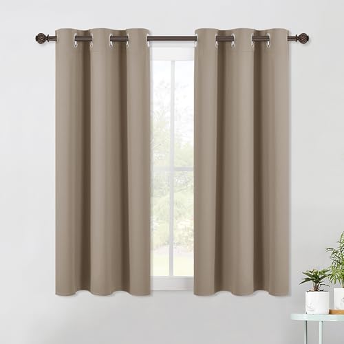 NICETOWN Taupe Blackout Curtain Panels...