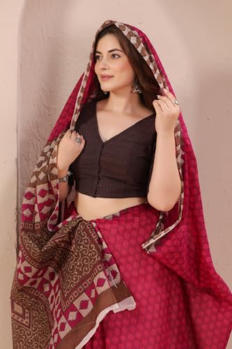 Image of TAMAIRA FASHION Mulmul Pure Cotton Saree For Woman |Office Wear Daily Wear Sarees For Women Without Blouse Piece(Available in 15 Colours)