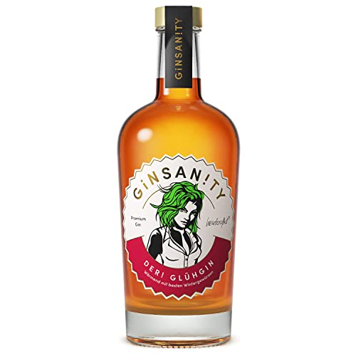 Ginsanity Glühgin | Handgemacht aus Deutschland - Köln | Gin Geschenk-Idee zu Weihnachten, für die Adventszeit | 0,5 l Cover