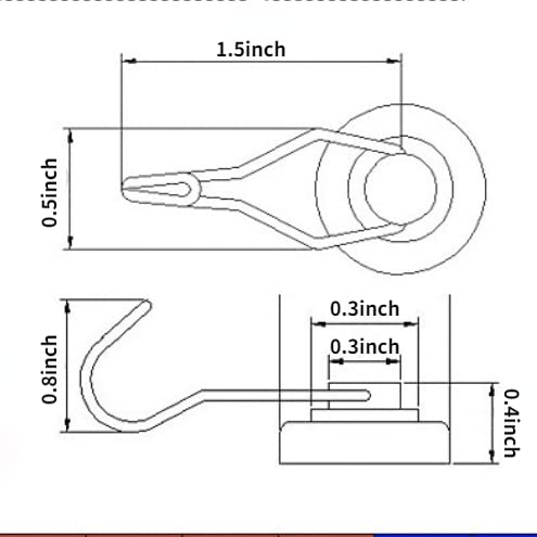 BeyondNice 33lb Colorful Swivel Magnetic Hook - Heavy Duty Neodymium Magnets for Refrigerator Door Key BBQ Grill Locker Coat Powerful Magnetic Strong Magnetic Hooks for Cruise Cabins 6 Pack (Gold)