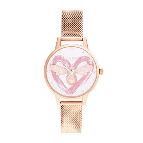 [OLIVIA BURTON] �I���r�A�o�[�g�� ���v ���f�B�[�X/You Have My Heart ���[�n�u �}�C �n�[�g Lucky Bee ���[�Y �S�[���h30mm �X�e�����X�y���K�㗝�X�z
