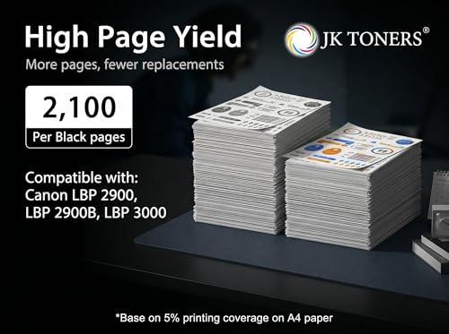 Image of Jk toners 303 / 703 / 103 Toner Cartridge Compatible with Canon LBP 2900, LBP 2900B, LBP 3000 | High Page Yield - 1500 (303 | CRG303)