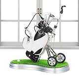 Golfschläger-Stifte-Set, Golfschläger-Stifte, Miniatur-Golf-Stifthalter mit Trolley, 3 Golfschläger-Stifte, Weihnachtsgeschenke, Golfschläger-Stifte-Set, Memorab-Golf-Erinnerungsstücke