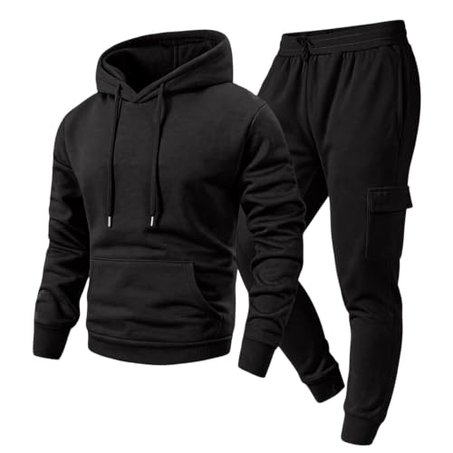 Men Sweatsuits Sets 2 Piece Athletic Casual Fleece Sweat Suits with Pockets - image 1
