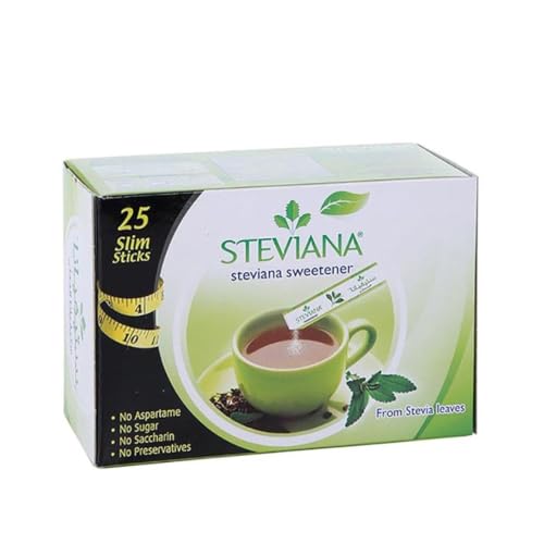Steviana Natural Sweetener From Stevia Leaves - 37.5g (25 Sachets x 1.5g)