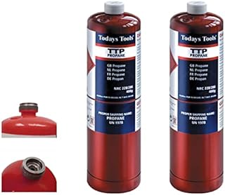2x Propane 400g Bottle Disposable Gas Cylinder plumbers torch jet burner