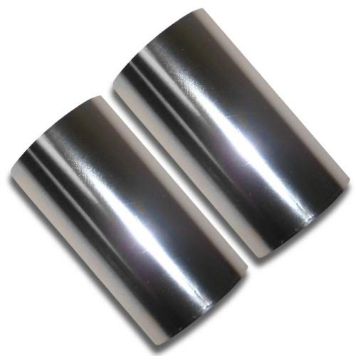 Set of 2 Hot Foil Stamp Rolls 400 Ft 2 Rolls 200 Ft Each Chrome