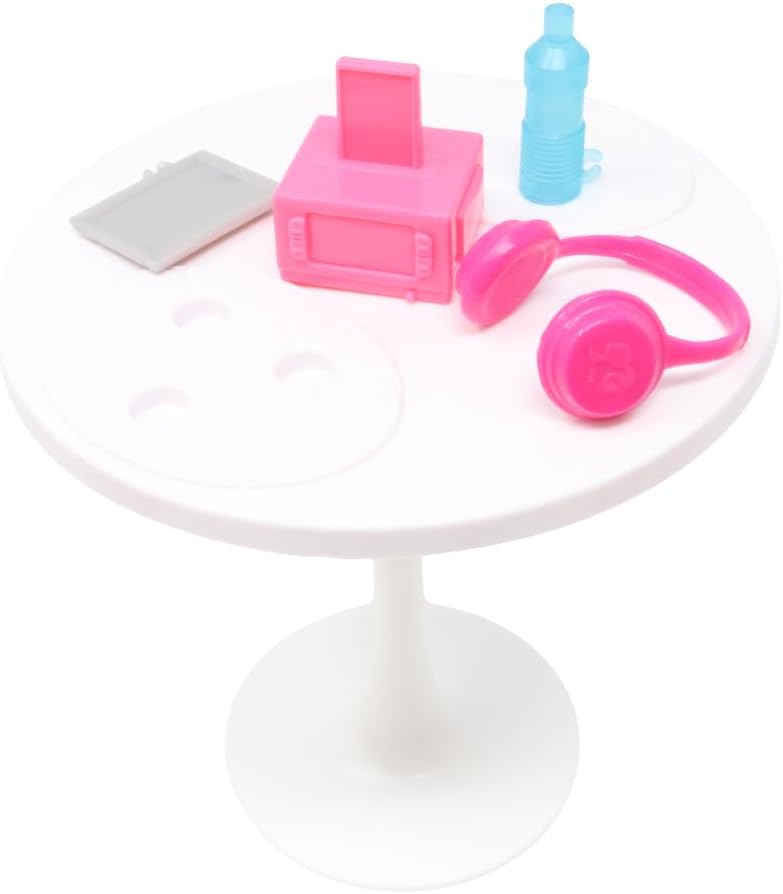 Replacement Parts for Collectible Barbie 3 Story Townhouse Dollhouse Playset DLY32 - Replacement Table, Nightstand, Kitchen Supplies and Accessories