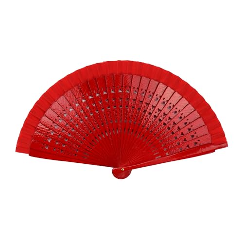 Freak Scene Abanico - Fronda - Abanico Plegable - Monocolor - Peque?O - Rojo