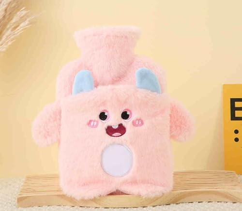 注水式 湯たんぽ 保温カバー付き 洗える 柔らかい お湯入れ もふもふ フリース キャラクター 絵柄 デザイン 長時間保温 電気不要 防爆 冷え性 防寒グッズ 腰足冷え対策 生理期 腰 ポケット付き 手を入れられる あたたかグッズ 水枕 もふもふ ギフト