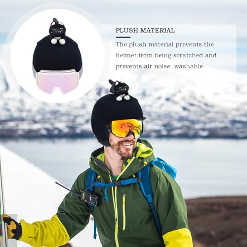 Housse de casque lavable et extensible style chat pour le cyclisme