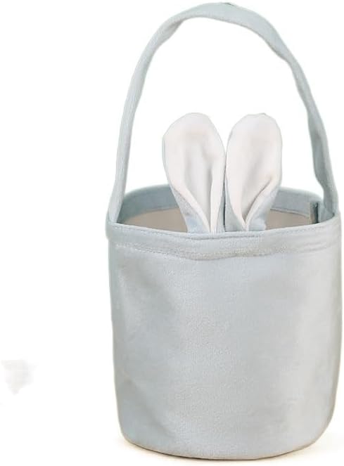 Gift Bags 5/20Pcs Easter Favor Cartoon Tote Bag Rabbit Ears Basket Candy Bag Kids Gift Tote Bag Happy Birthday Party Favor Bag (Color : G, Size : 20PCS_13X14.5CM)