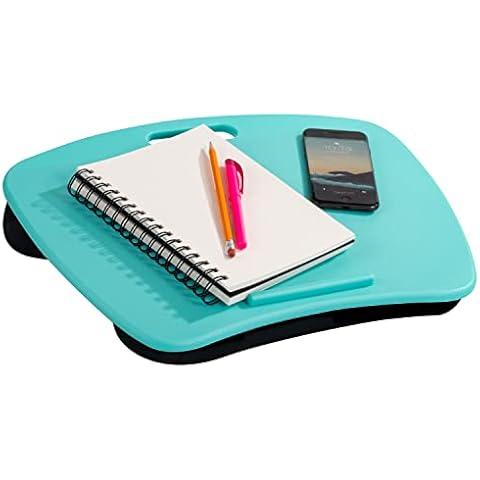 LapGear Basic Lap Desk with Device Ledge and Cushion - Aqua Sky - Style No. 44309 Cover