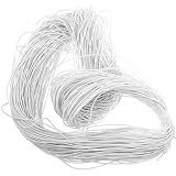HEALSOPTHY Cordino Elastico Rotondo 15 MM Bianco 90 M Lacci per Scarpe da Uomo e Donna Fascia Elastica per Polsini e Cinghia per Tovaglia Resistente e Riutilizzabile