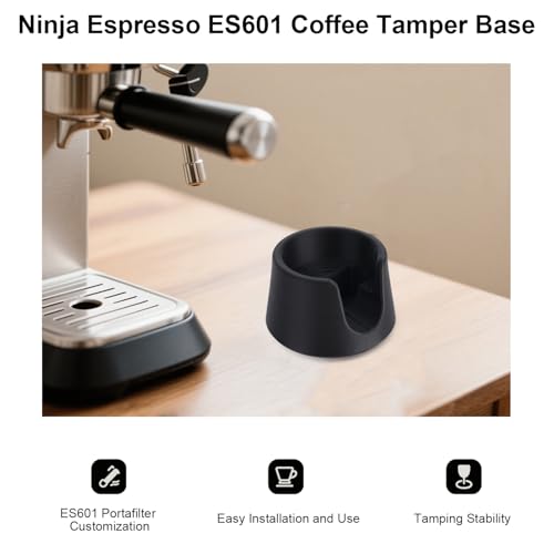 Kaffee Stampfer Basis für Ninja Luxe ES601, Passend Tragbare Siebträger Stützständer für Stabiles Espresso Stampfen und Verbesserte Extraktion Langlebiges Kaffeemaschinen Zubehör