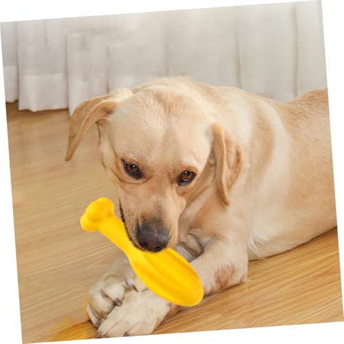 BESTonZON Hühnerknochenförmiges Hundespielzeug Welpen-beißspielzeug Kauspielzeug für Hunde mit Eva-Material gegen Stress und Langeweile Fördert Zahngesundheit