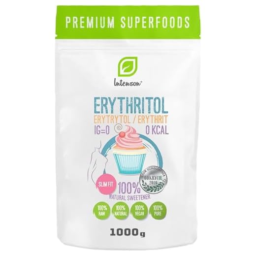 Eritritol 1 kg | Edulcorante 100% natural | Vegano | Edulcorante granulado | Alternativa al azúcar | Apto para diabéticos