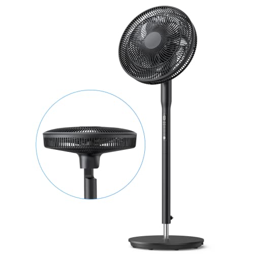 Oscillating Fan with Remote, Standing Floor Fans, Tall Pedestal fans for bedroom, 16" Blade with 3 Wind 12 Speed Levels 18-Hour Timer, Adjustable Height, Cooling Home Use, Black Oscillating Fan with Remote, Standing Floor Fans, Tall Pedestal fans for bedroom, 16" Blade with 3 Wind 12 Speed Levels 18-Hour Timer, Adjustable Height, Cooling Home Use, Black