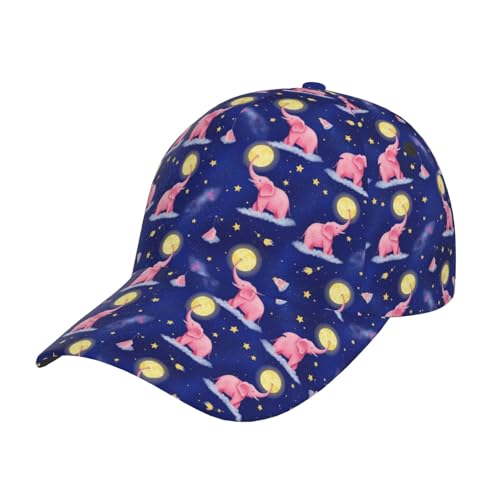 Baseball Cap for Women Men, Adjustable Trucker Hats Full Moon