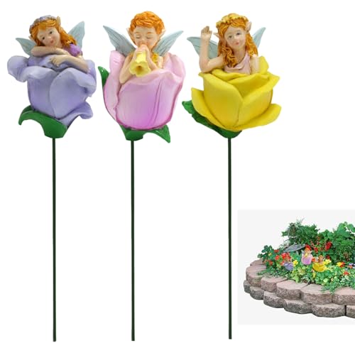Genérico estacas Decorativas de jardín - 3 Paneles en Miniatura | Decoraciones de - para jardín, terraza, Pasillo, Patio, césped, Fiestas